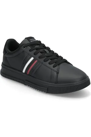 Tommy Hilfiger Modern Cupsole Stripes Lth Low-top Sneakers Black
