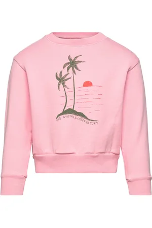 The Animals Observatory Bear Kid Sweatshirt Pink Tops Sweatshirts & Hoodies Sweatshirts Pink