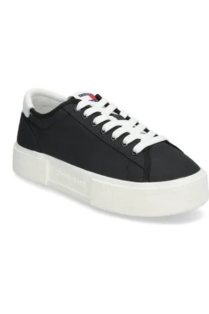 Tommy Hilfiger Tjw Flatform Canvas Sneaker Low-top Sneakers Black