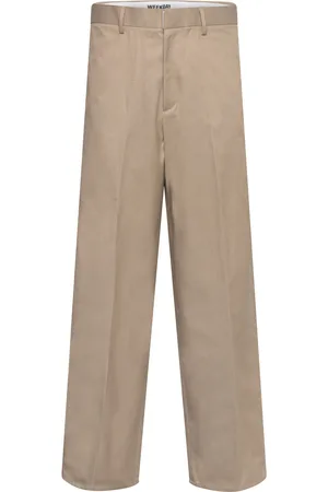 Weekday Relaxed Trousers Bottoms Trousers Beige