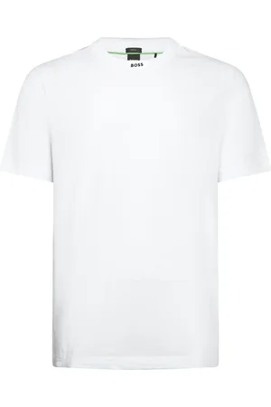 HUGO BOSS Tee Rib Sport Men Sports Clothes Sport Tops Sport T-Skjorte White