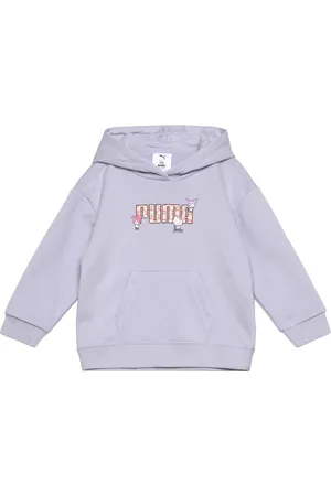 PUMA X Hello Kitty & Friends Relaxed Graphic Hoodie Tr Tops Sweatshirts & Hoodies Purple