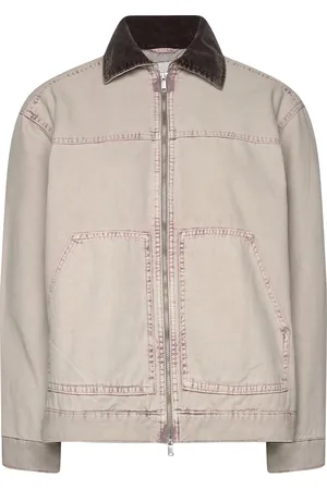 Monki Padded Cotton Canvas Jacket Foret Jakke Beige