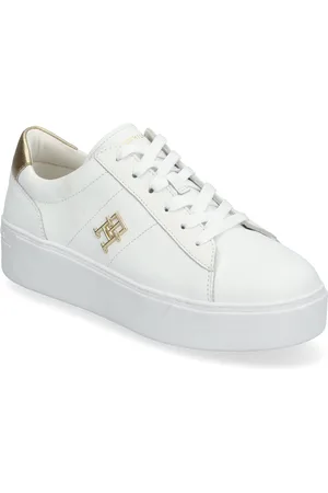 Tommy Hilfiger Platform Court Sneaker Metallics Low-top Sneakers White