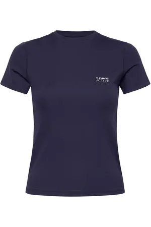 7 DAYS ACTIVE Womens Short Sleeve Training Tee Sport Women Sport Clothing Sports Tops & T-shirts Sport T-Skjorte Navy