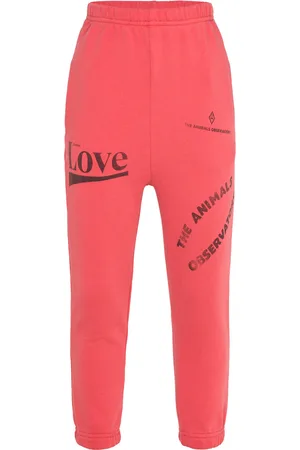 The Animals Observatory Dromedary Kid Sweatpants Red Bottoms Sweatpants Red