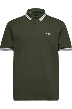 HUGO BOSS Paddy Sport Polos Short-sleeved Khaki Green