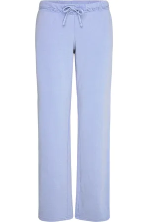 Monki Soft Terry Pyjama Bottoms Pyjamasbukser Hyggebukser Blue