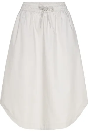 New Balance Twill Midi Skirt Sport Knee-length & Midi Skirts Grey