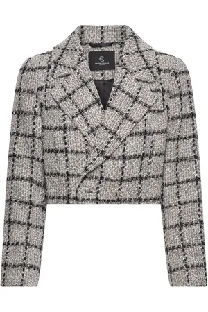 Bruuns Bazaar Doxabbnanyas Short Blazer Blazers Cropped Blazers Grey