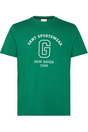 GANT Graphic Ss T-Shirt Tops T-Kortærmet Skjorte Green