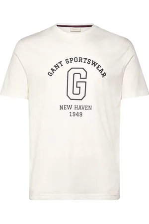 GANT Graphic Ss T-Shirt Tops T-Kortærmet Skjorte White