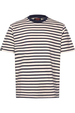 Superdry Merchant Stripe Tee Tops T-Kortærmet Skjorte White