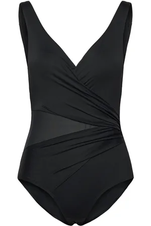 Hunkemöller Shell Mesh Shaping Bs Badedragt Badetøj Black