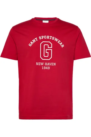 GANT Graphic Ss T-Shirt Tops T-Kortærmet Skjorte Red