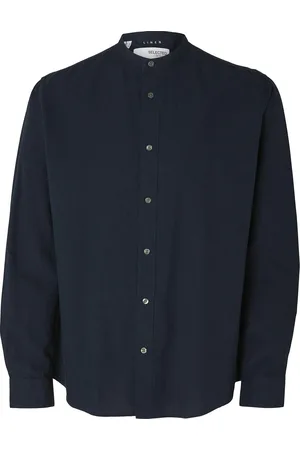 SELECTED Slhregsun Shirt Ls Band Tops Shirts Casual Black