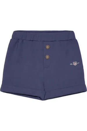 GANT Shield Pique Shorts Bottoms Shorts Sweat Shorts Blue
