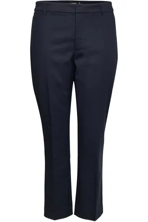 Ralph Lauren Double-Faced Stretch Cotton Pant Bottoms Trousers Straight Leg Blue