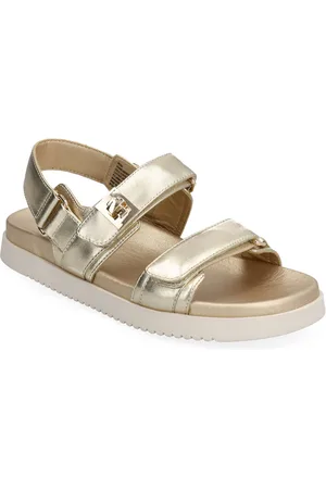 Steve Madden Mona Sandal Flade Sandaler Gold