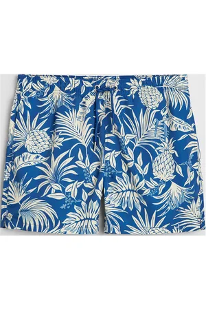 GANT Tropical Print Swim Shorts Sport Men Sport Clothing Sport Swimwear Sport Swim Shorts Blue