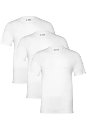 HUGO BOSS Tshirt Rn 3P Bamboo Tops T-Kortærmet Skjorte White