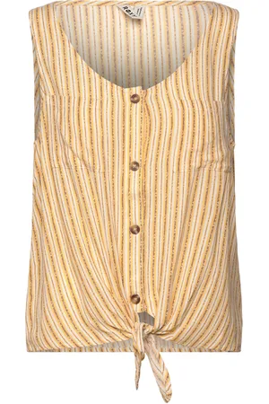 Roxy Tropical Hill Stripe Sport Women Sport Clothing Sports Tops & T-shirts Sport T-Skjorte Beige