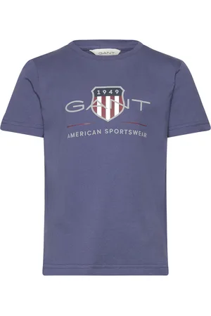 GANT Archive Shield Ss T-Shirt Tops T-Kortærmet Skjorte Blue