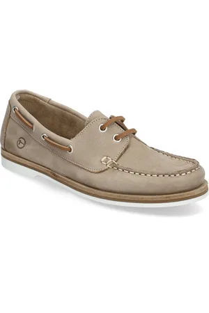 Tamaris Women Lace-Up Loafers Flade Sko Beige