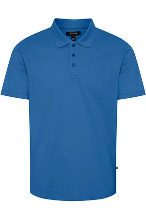 Matinique Mapoleo Melange Tops Polos Short-sleeved Blue