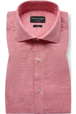 Bruun & Stengade Bs Ant Lli Casual Modern Fit Shirt Tops Shirts Casual Shirts Red