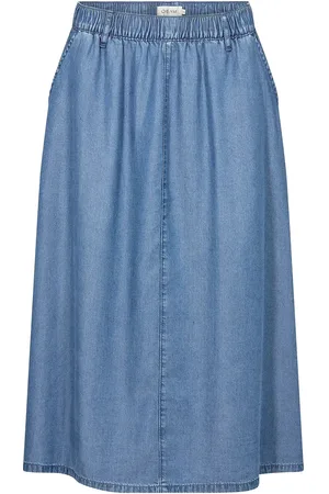 Cream Crmolly Skirt Skirts Knee-length & Midi Skirts Blue
