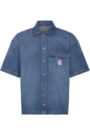 Wrangler Ss Cj Overshirt Tops Shirts Denim Shirts Blue