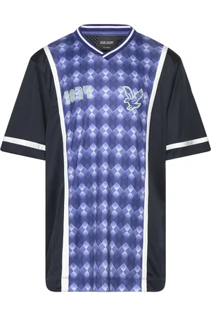Lyle & Scott Printed Argyle T-Shirt Tops T-Kortærmet Skjorte Navy