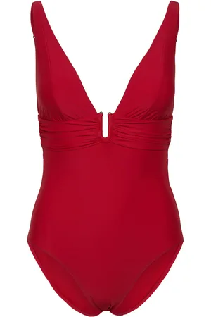 Hunkemöller Luna Shaping Bs U Wire Badedragt Badetøj Red