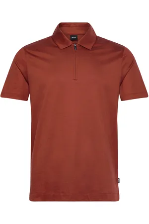 HUGO BOSS H-Paras 50 Tops Polos Short-sleeved Orange