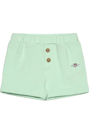 GANT Shield Pique Shorts Bottoms Shorts Sweat Shorts Green