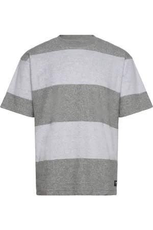 Vans Bergman Stripe Ss Sport Men Sports Clothes Sport Tops Sport T-Skjorte Grey
