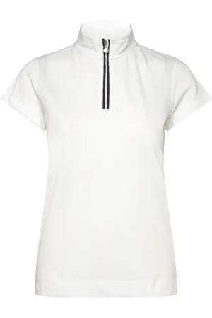 Daily Sports Kim Cap S Half Zip Tops T-shirts & Tops Polos White