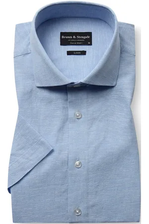 Bruun & Stengade Bs Hauger Casual Modern Fit Shirt Tops Shirts Business Shirts Blue
