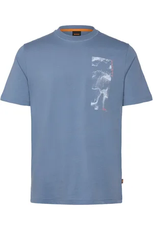 HUGO BOSS Te_Atacama Tops T-Kortærmet Skjorte Blue