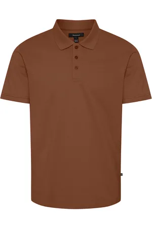 Matinique Mapoleo Melange Tops Polos Short-sleeved Brown
