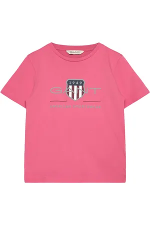 GANT Archive Shield Ss T-Shirt Tops T-Kortærmet Skjorte Pink
