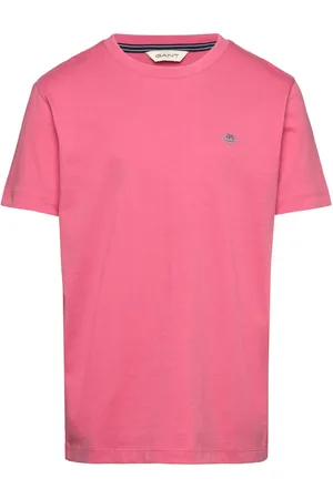 GANT Shield Ss T-Shirt Tops T-Kortærmet Skjorte Pink