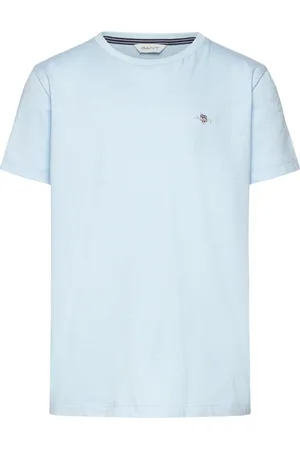 GANT Shield Ss T-Shirt Tops T-Kortærmet Skjorte Blue