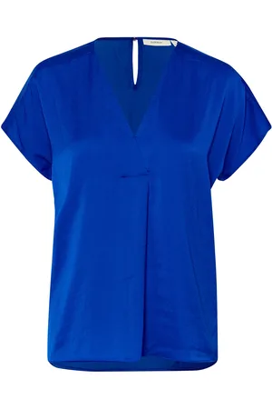 INWEAR Rindaiw Top Tops Blouses Short-sleeved Blue