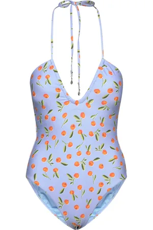 Seafolly Summer Crush Bandeau Piece Badedragt Badetøj Blue