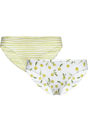 Seafolly Summer Crush Reversible Hipster Swimwear Bikinis Bikini Bottoms Bikini Briefs Green