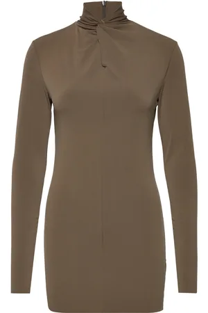 DAY Birger et Mikkelsen Gavin - Delicate Stretch Tops T-shirts & Tops Long-sleeved Khaki Green
