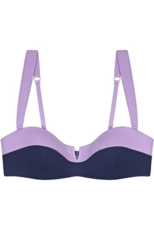 Triumph Summer Glow Dp Sd Swimwear Bikinis Bikini Tops Bandeau Bikinitops Navy