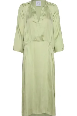 DAY Birger et Mikkelsen Tess - Modern Drape Knælang Kjole Green